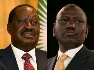 Azimio leader Raila and President Ruto