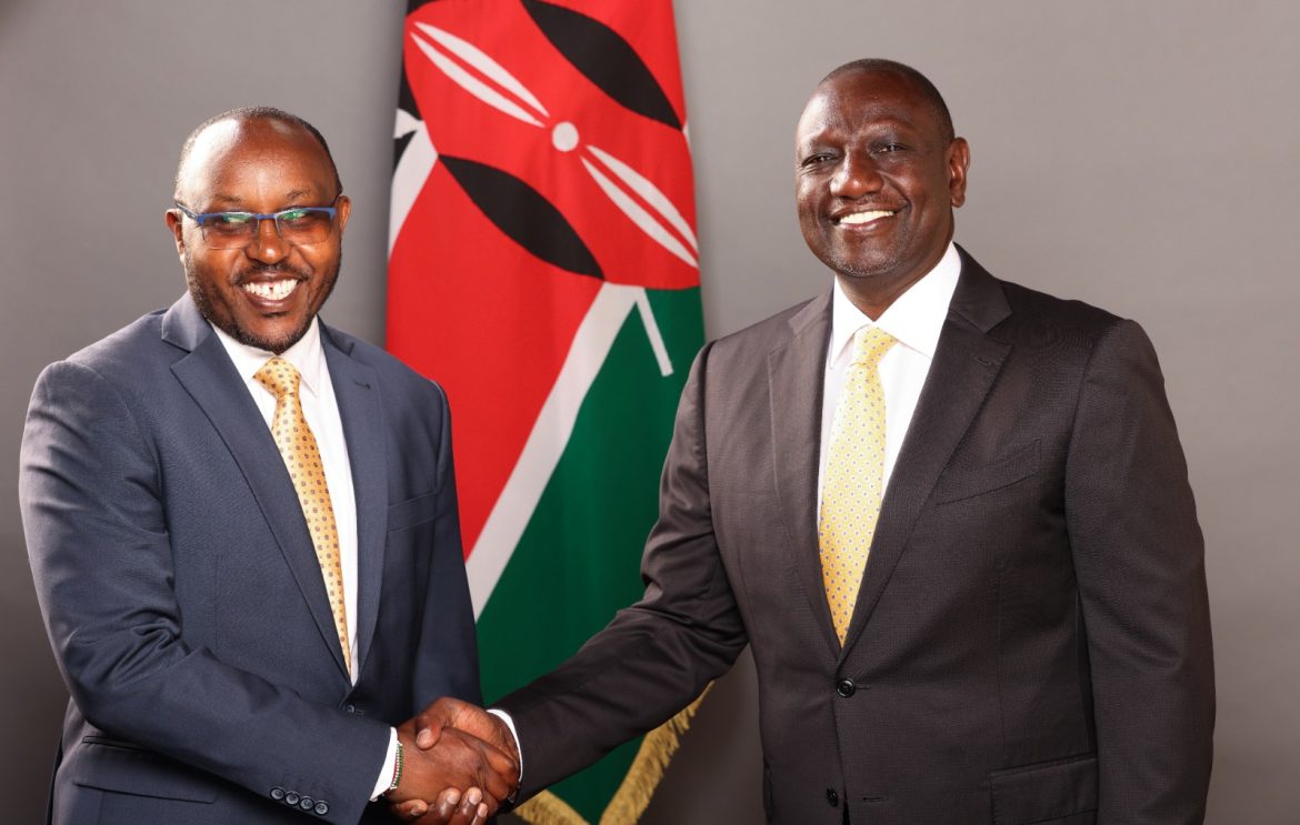 Emmanuel Talam and William Ruto. PHOTO/TWITTER