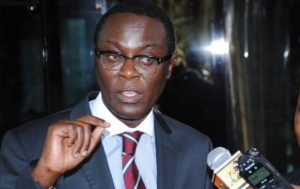 Political analyst Prof Mutahi Ngunyi gestures during a past media interview 