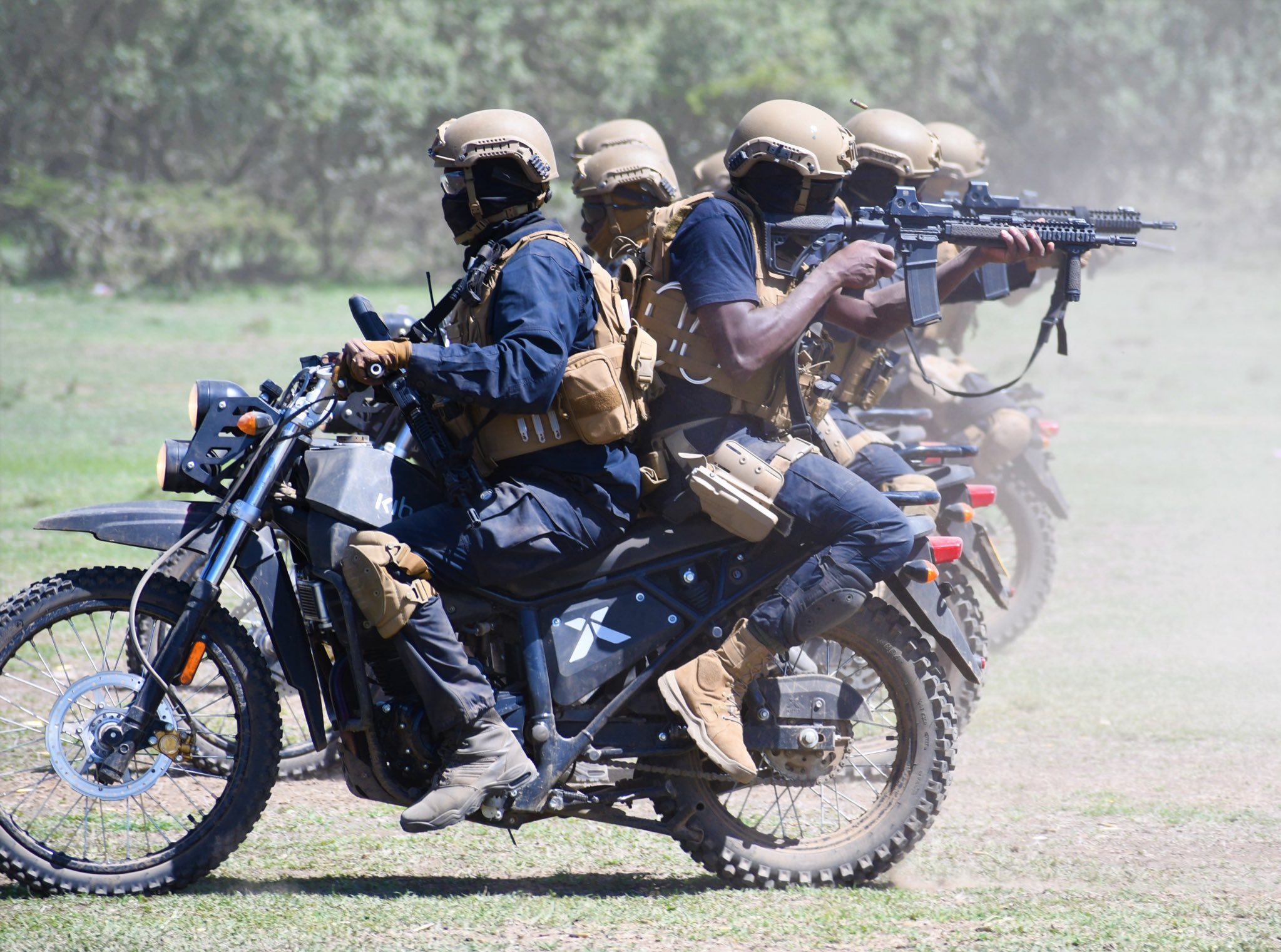 DCI officers trainingin motorbike