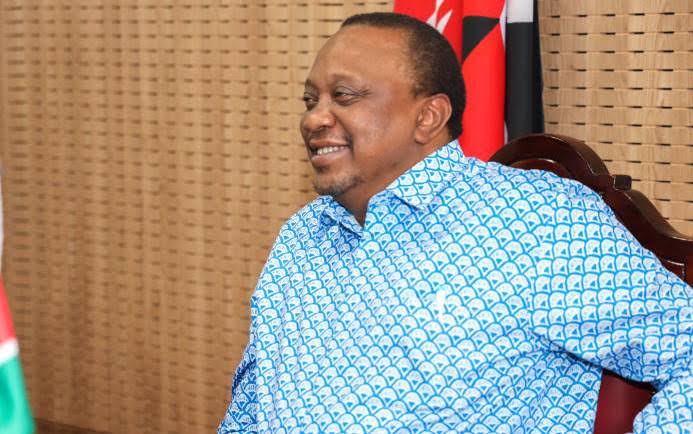 Former President Uhuru Kenyatta during a past media interview with Kameme FM. Photo: The Star 