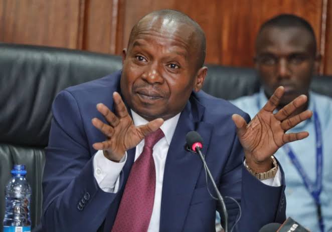 Interior CS Kithure Kindiki gestures during a past media presser. Photo: Citizen Digital Source: Facebook