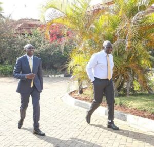 Pres William Ruto and Kapseret MP Hon Oscar Sudi 