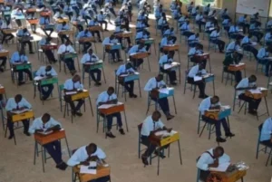 Candidates filling exam questions during a past event 