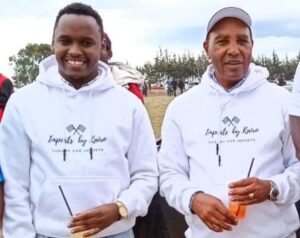 Khalif Kairo with former governor francis Kimemia