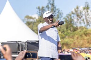 Pres William Ruto during Siaya rally. Photo: William Ruto/Facebook