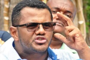 Former Senator Hon. Hassan Omar during a past media presser