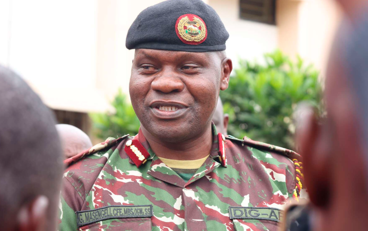 Capture Acting IG of police Gilbert Masengeli during a past media presser. Photo: Citizen Digital Source: Facebook