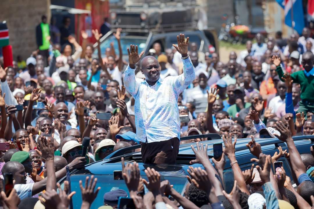 Deputy President Hon Rigathi Gachagua during Nyanza tour on August 29. Photo: William Ruto Source: X