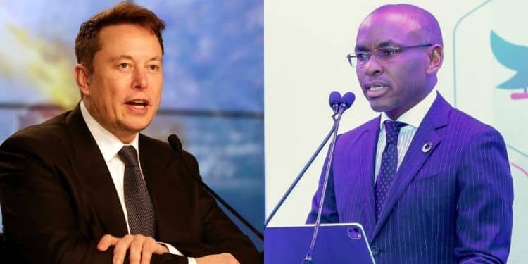 Elon Musk (L) and Peter Ndegwa (R). Source: Facebook