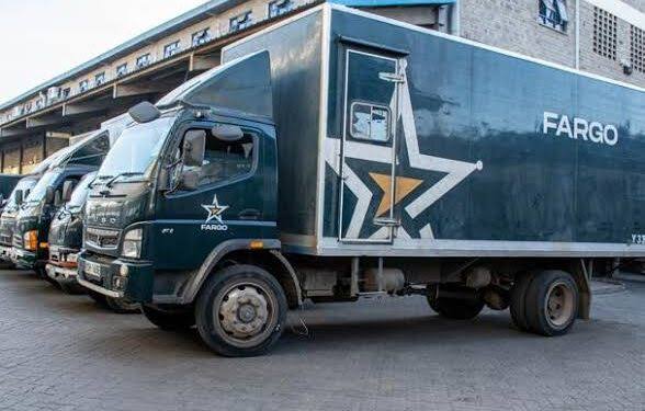 Wells Fargo buses that are used to transport cargos by the company. Photo: Citizen Tv Kenya Source: Facebook 