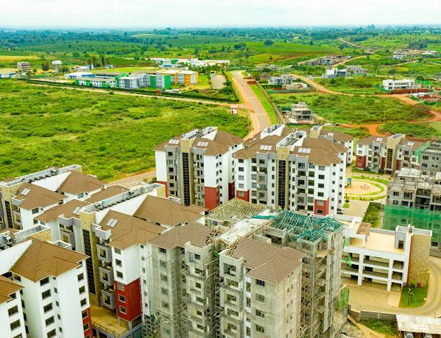 An aerial photo of Tatu City development projects in Kiambu. Photo: The Star Source: Facebook