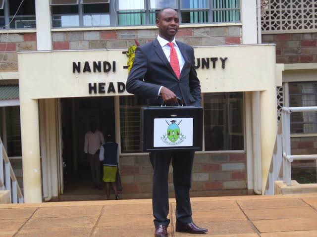 Nandi County official standing outside County Headquarters. Photo:  Stephen Sang Source: Facebook 